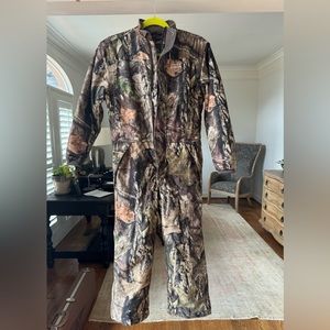 Youth Camo insulated longsleeve one piece coveralls